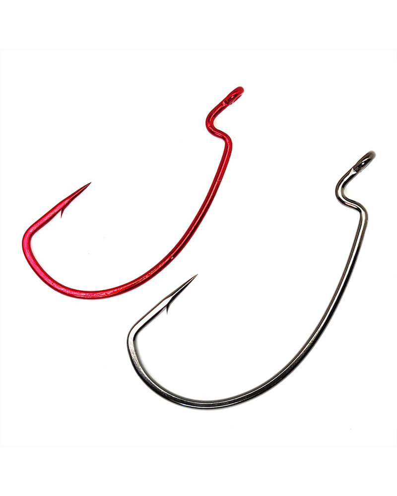 4 packs gamakatsu super line 2//0 offset ewg shank worm tube senko hook 74412