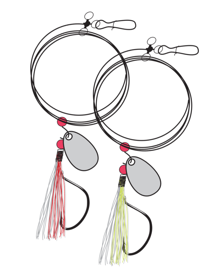 Fluke Rig with Teaser Gamakatsu USA Fishing Hooks