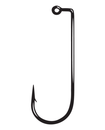 Eagle Claw PRO-V Bend JIG Hook - Non-Offset, 90 Degree Leg, Forged Strength For Fishing