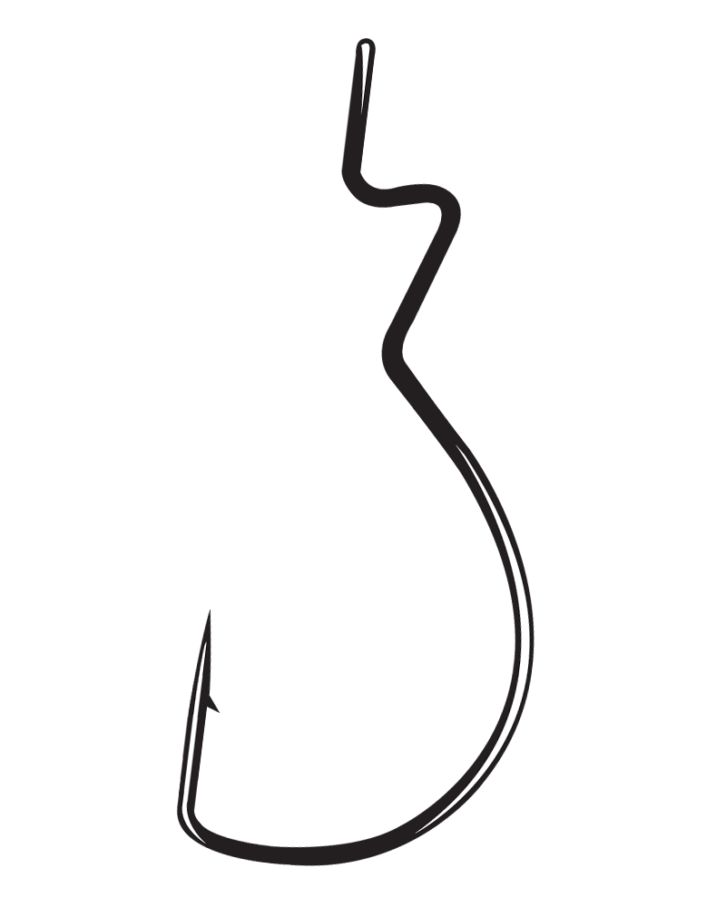 gamakatsu skip gap hook 266411-25 1//0 dock skipping hook value pack 25 per pack